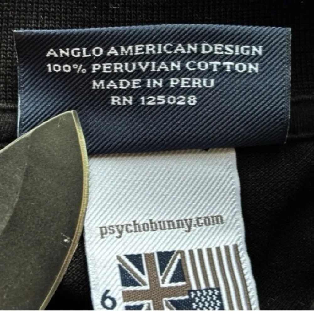 Psycho Bunny By Robert Godley Polo Shirt Black color 100% Peruvian Cotton | (6) - Picture 12 of 14